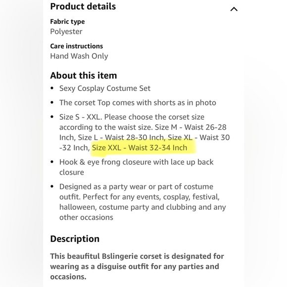 Wonder Woman Corset Set - Picture 11 of 13